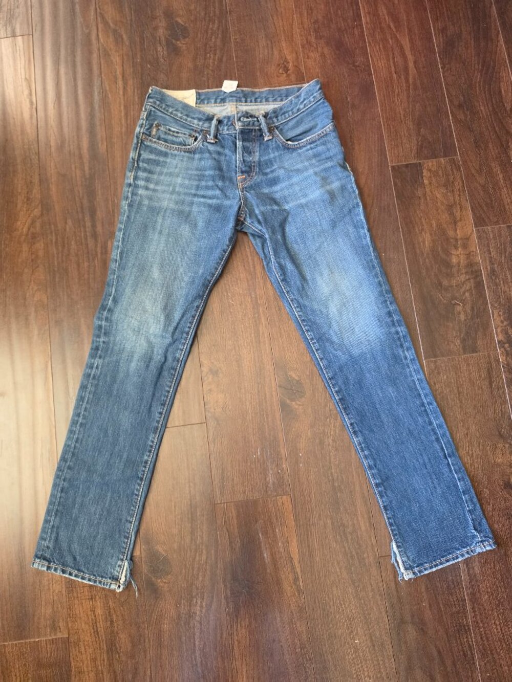 Vintage Abercrombie & Fitch The A&F Skinny Jeans Men 28x30 Button Fly 2011